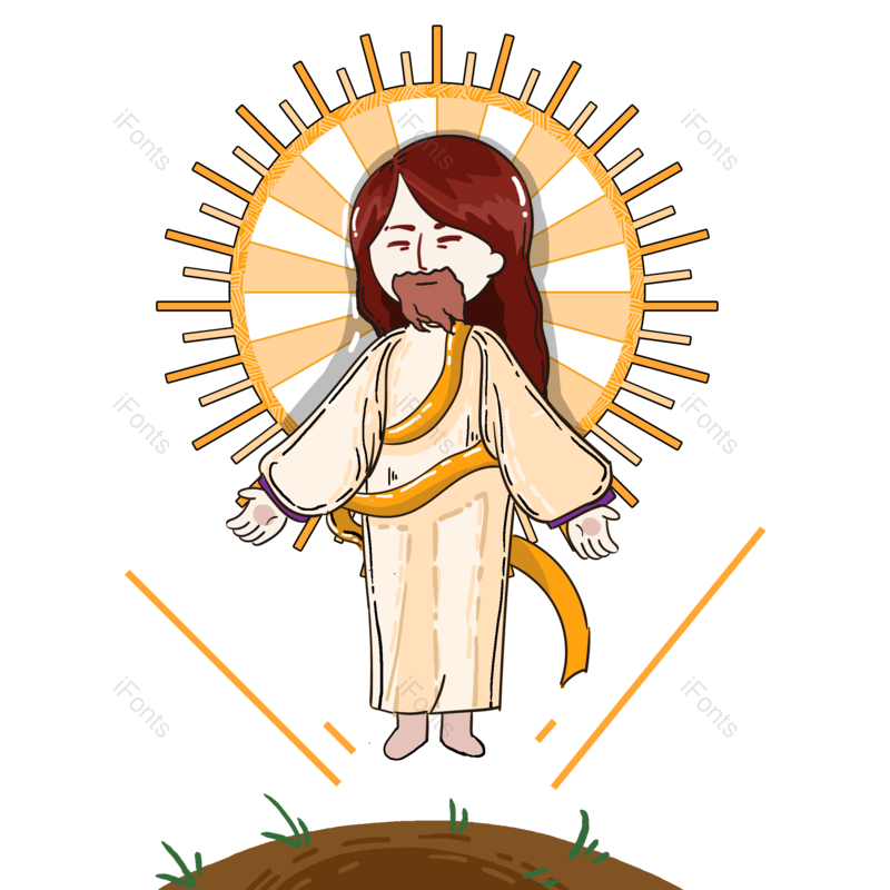 文艺复兴图片,光环元素,动画片PNG,颜色免抠素材